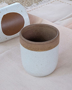 Handmade Ceramic Glass Brown